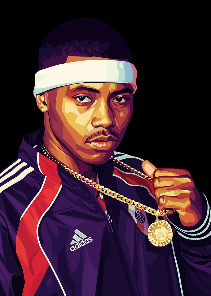 Nas Pop Art Portrait