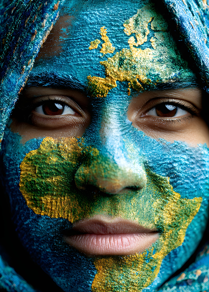 Face Painted Like the Earth