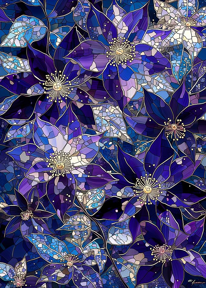 Stained Glass Floral