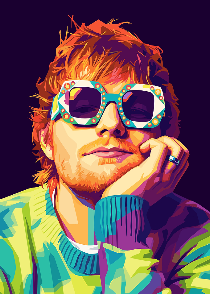 Ed Sheeran Pop Art Portrait