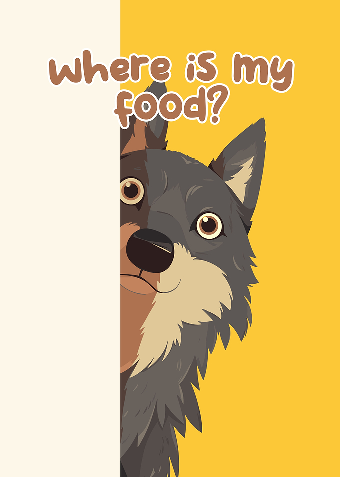 Wolf asking 'Where is my food?'