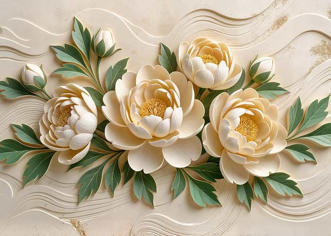 Cream Peony Floral Arrangement