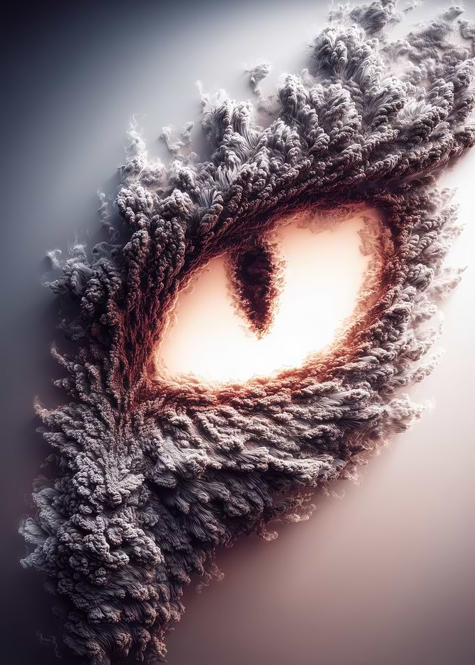 Abstract Fiery Eye
