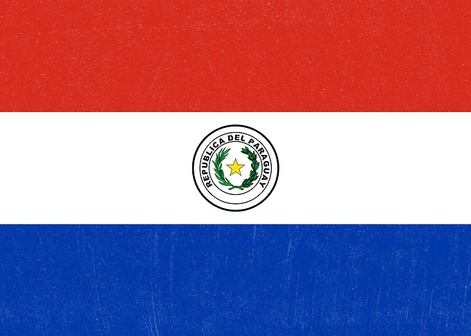 Paraguay Flag Obverse Distressed