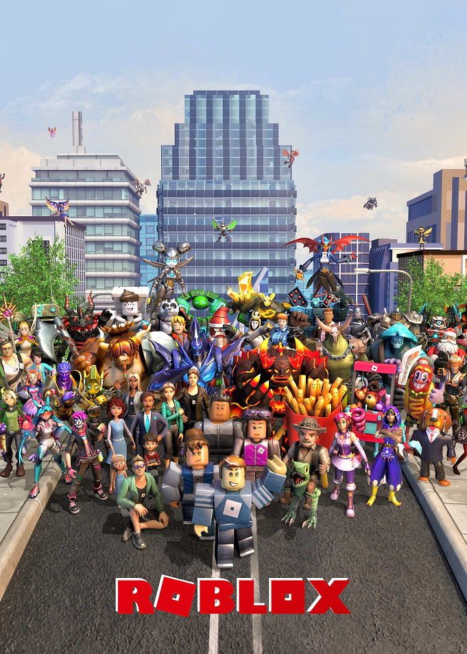 Roblox Characters in Cityscape