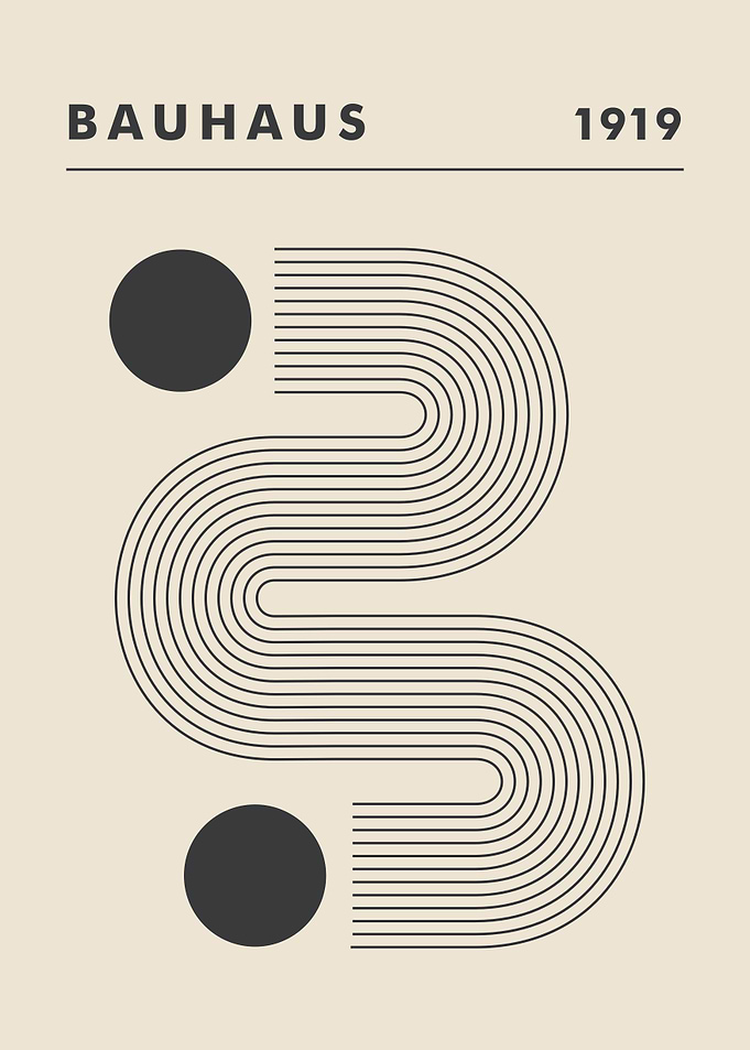 Bauhaus 1919 Abstract Poster