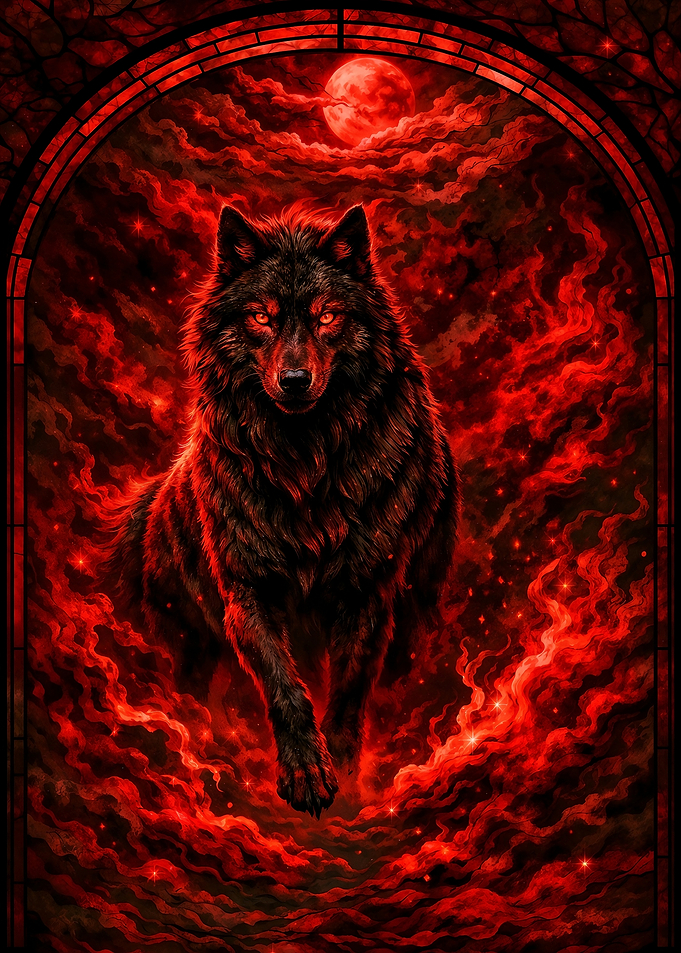 Blood Moon Wolf