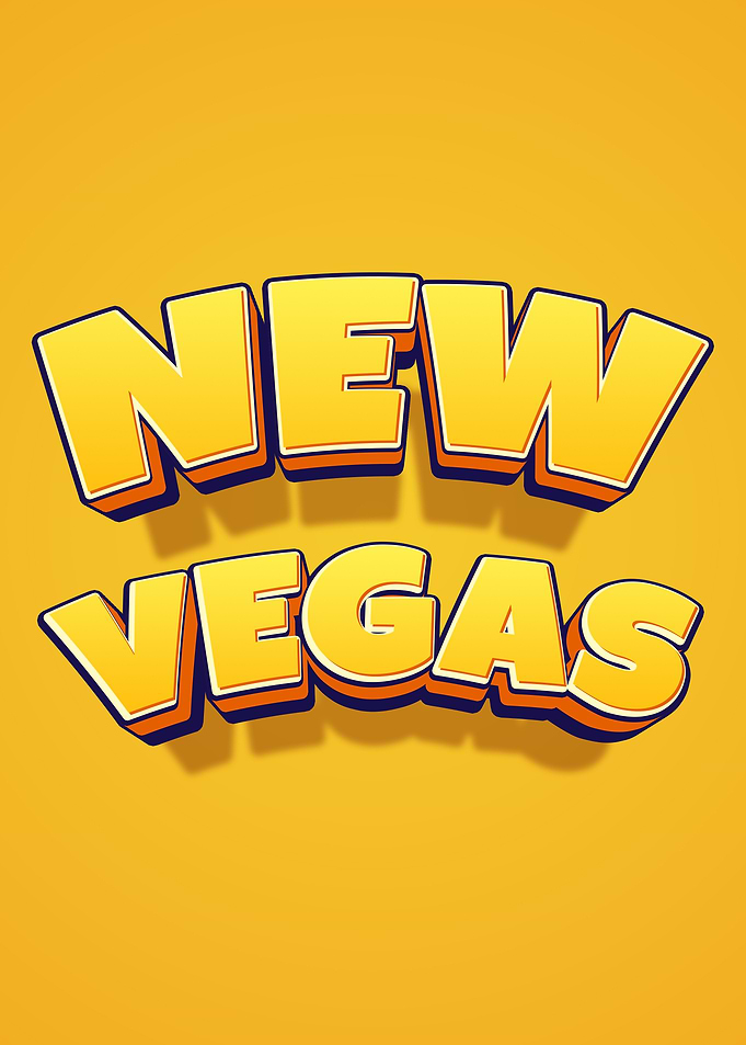 New Vegas Text Art
