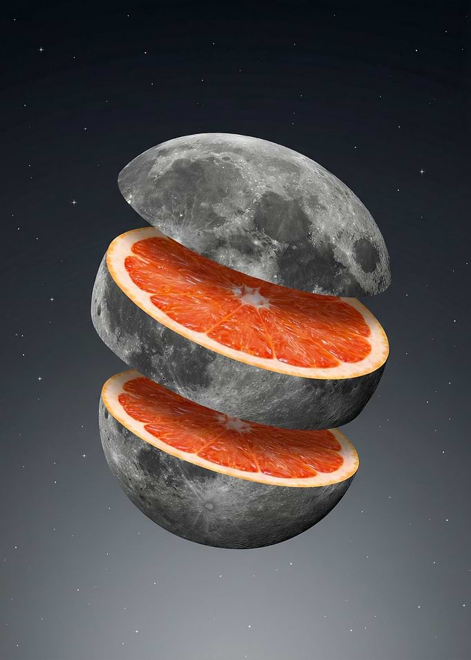 Cosmic Grapefruit Moon