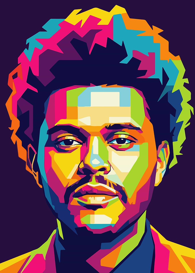 The Weeknd Pop Art Portrait