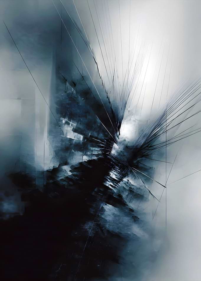 Abstract Shattered Light Burst