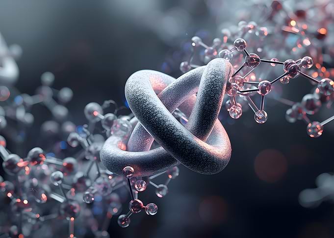 Abstract Molecular Structure : Atomic Visualization of a Pentafoil Molecular Knot