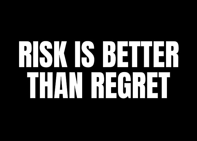 Risk is Better Than Regret
