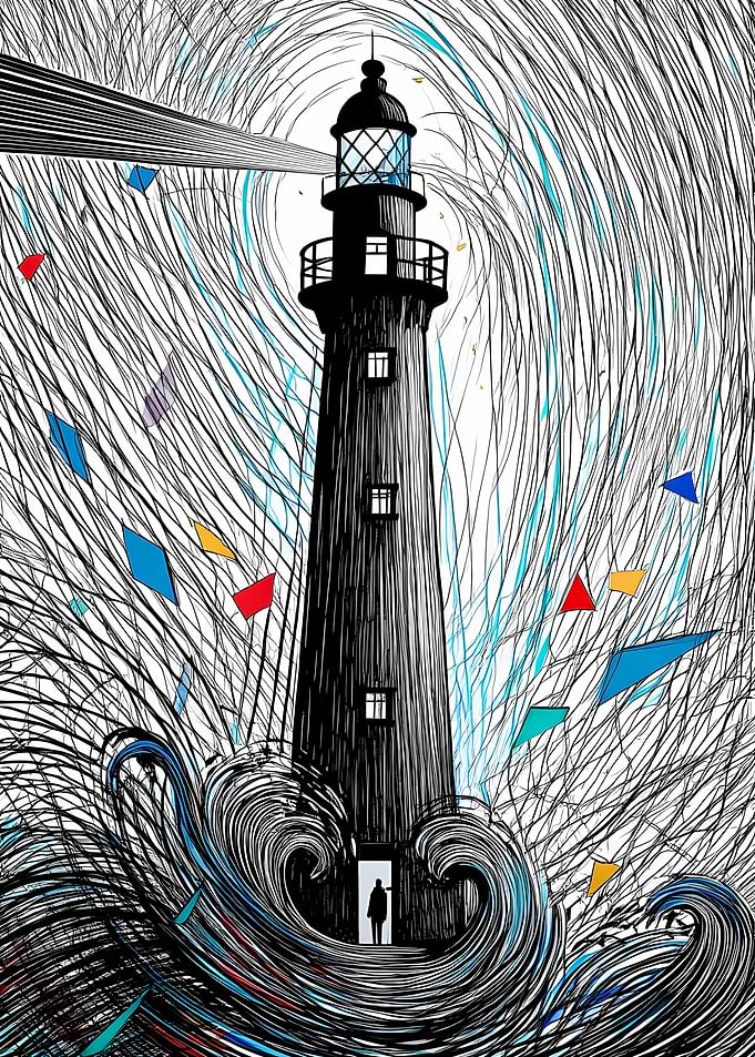 Lighthouse in a Storm