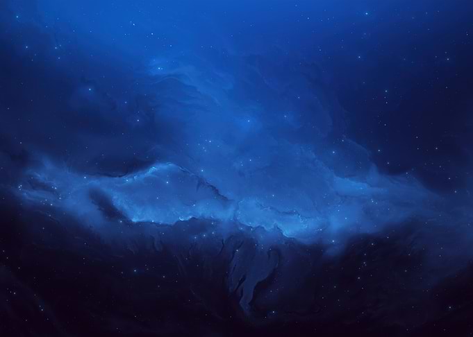Deep Space Nebula with Stars