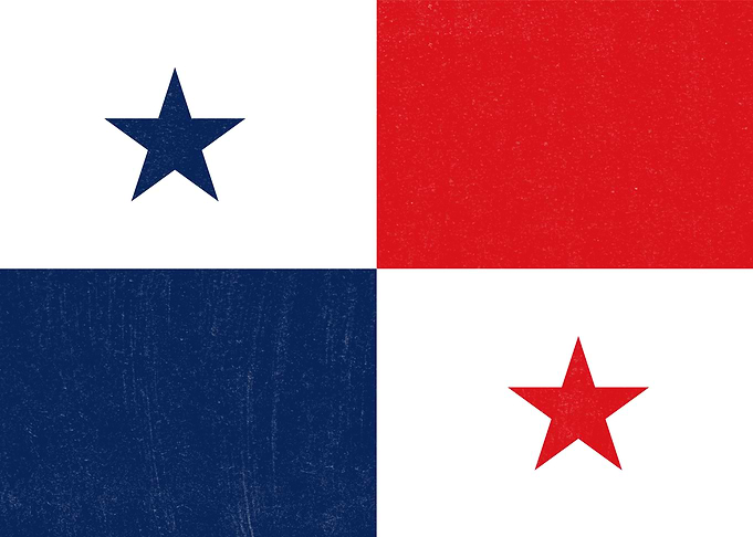 Panama Flag Distressed