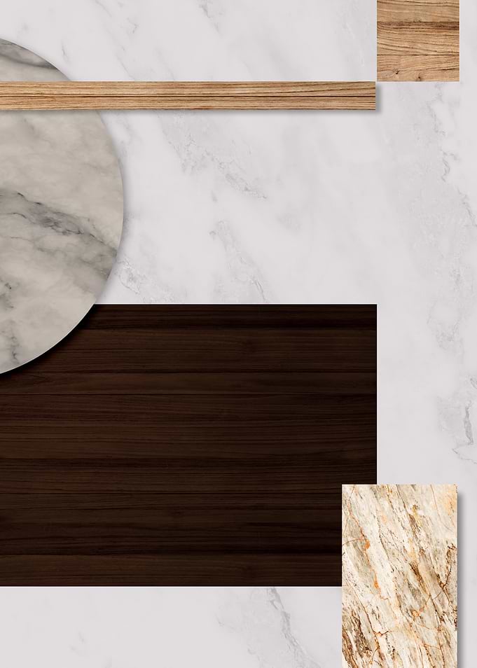 Marble and Wood Texture Collage