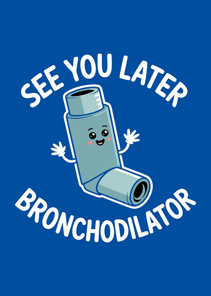 Cute Bronchodilator Cartoon