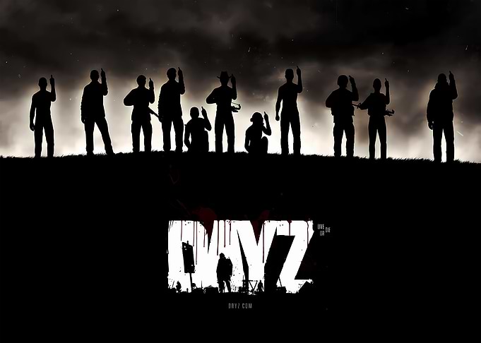 DayZ Game Logo and Silhouettes