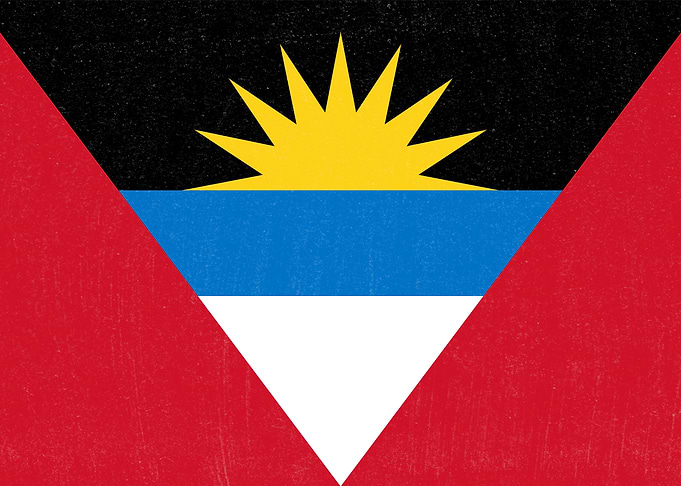 Antigua and Barbuda Flag Distressed