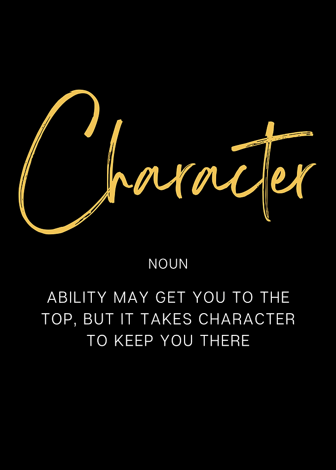 Character Definition Poster