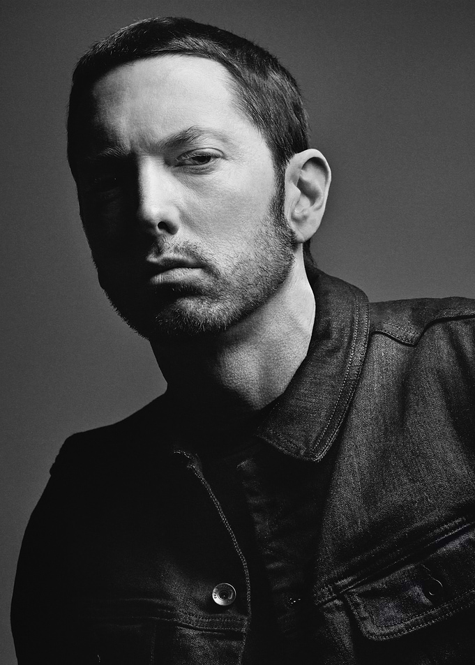 Eminem Black and White Portrait