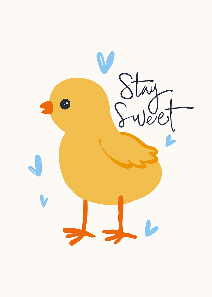 Cute Chick Stay Sweet