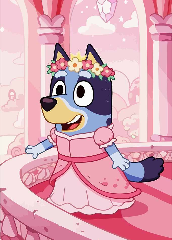 Bluey as a Princess