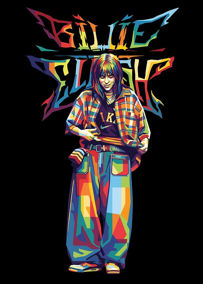 Billie Eilish Pop Art Portrait