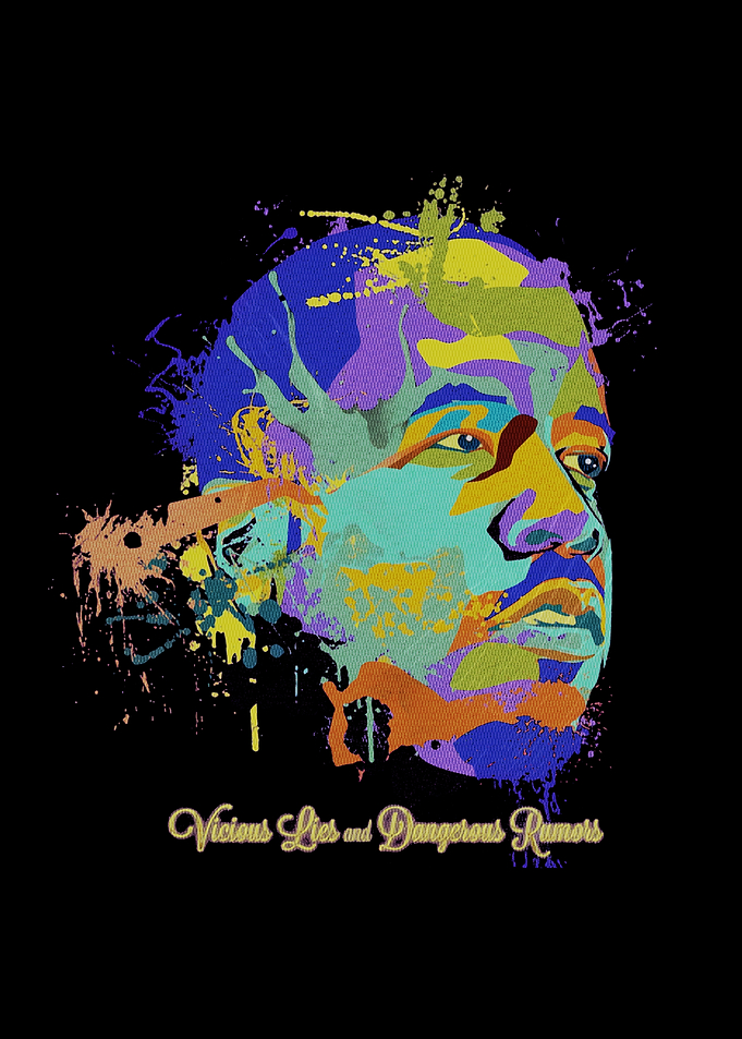 Abstract Portrait with Splatter Art