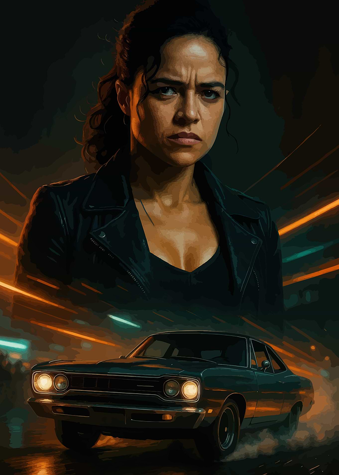 Michelle Rodriguez in Fast & Furious