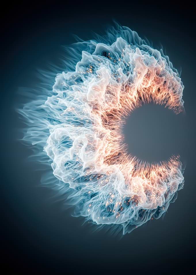 Fiery Letter C