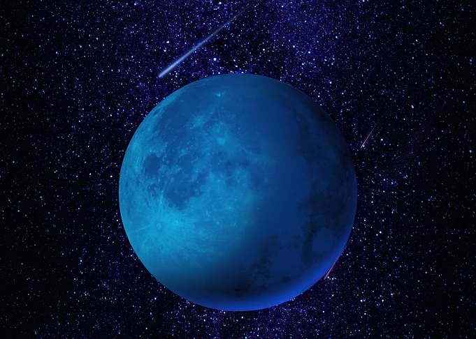 Blue Planet and Shooting Star