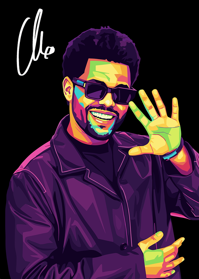 The Weeknd Pop Art Portrait