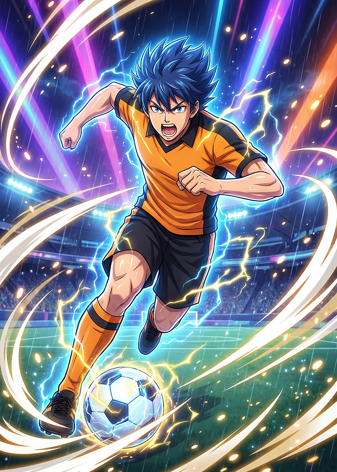 Anime soccer player