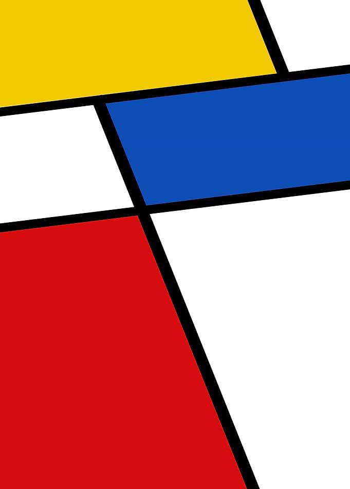 Mondrian-inspired Abstract Art