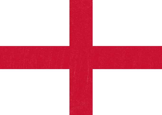 England Flag Distressed