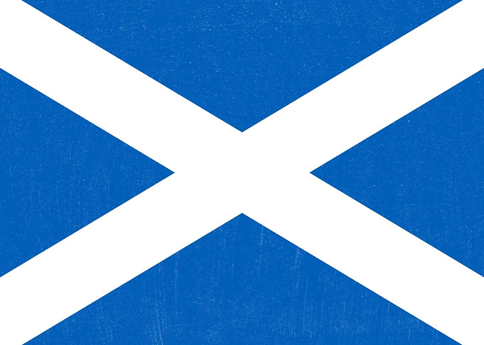 Scotland Flag Distressed