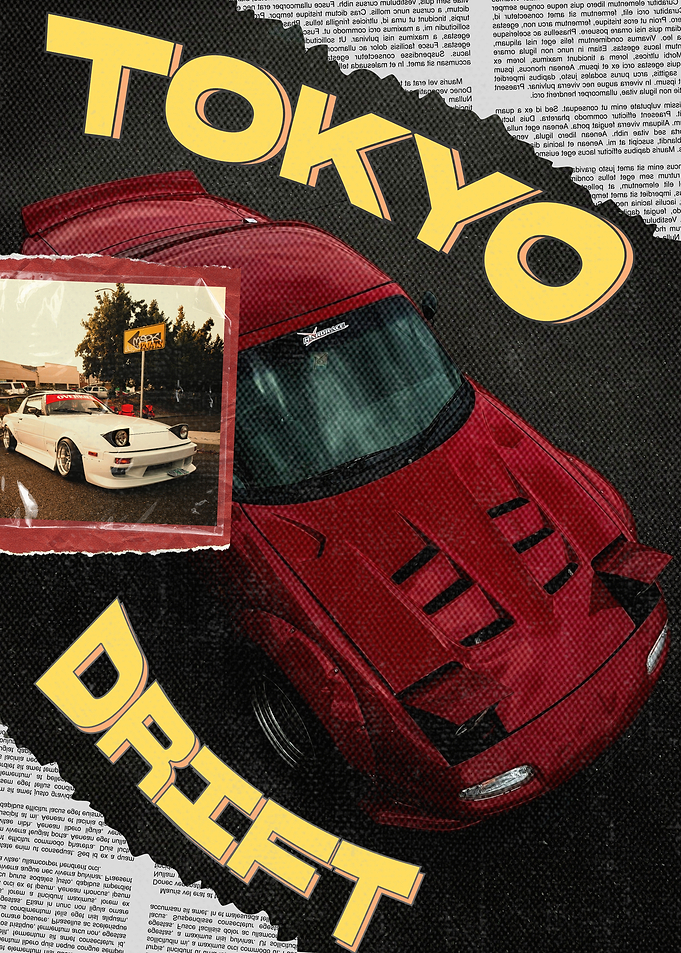 Tokyo Drift Punk Style Car Poster