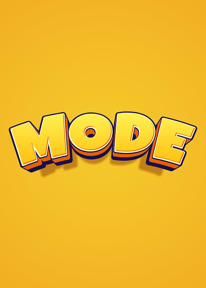 3D Text Art 'MODE'