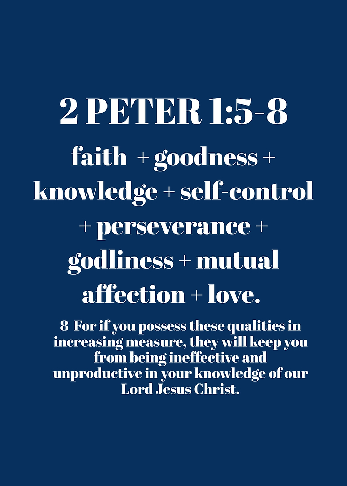 2 Peter 1:5-8 Bible Verse