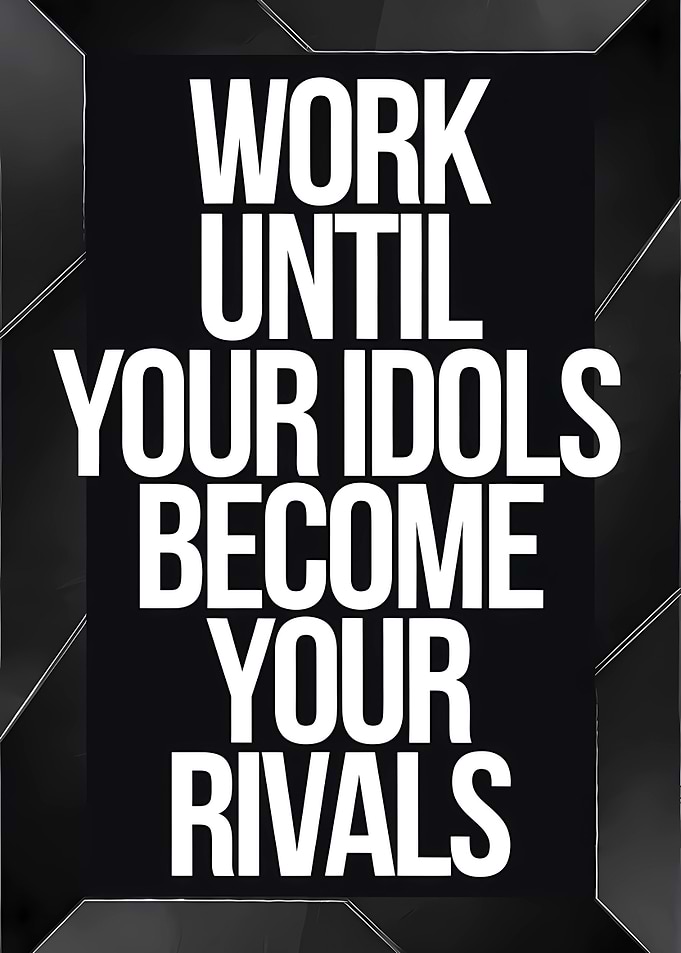 Work Until Your Idols Become Your Rivals