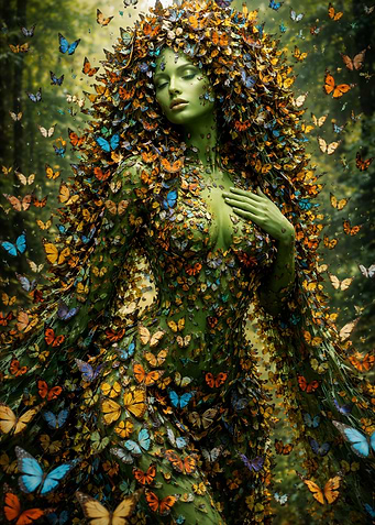 Butterfly Goddess – Green Forest Muse