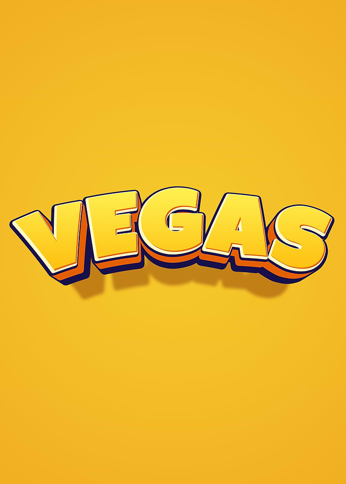 Vegas Text Art