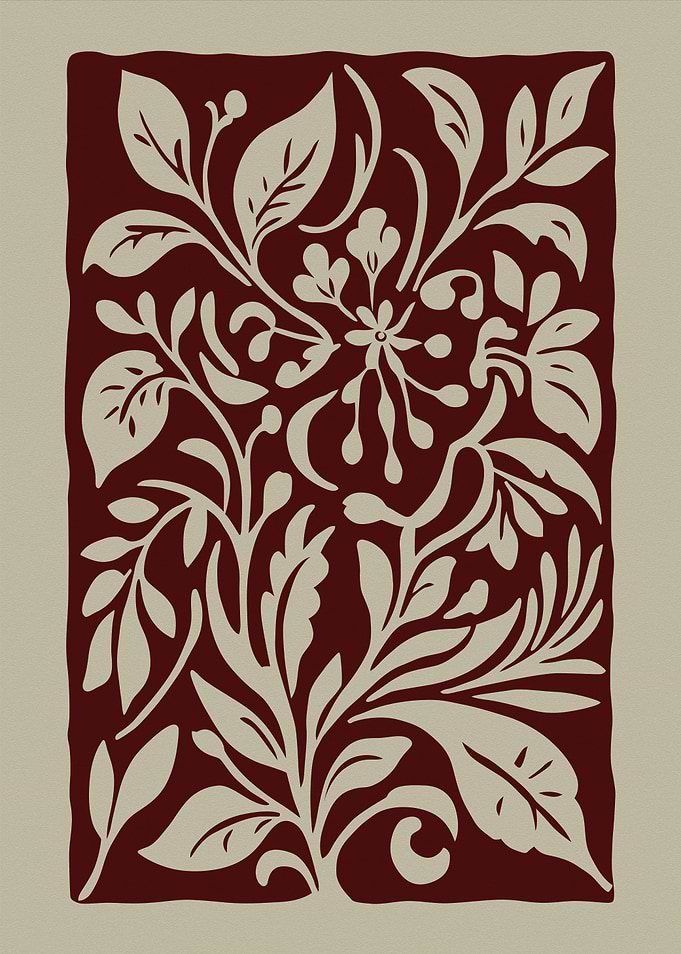 retro flower