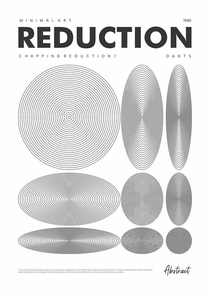 Minimalist Abstract Reduction Poster