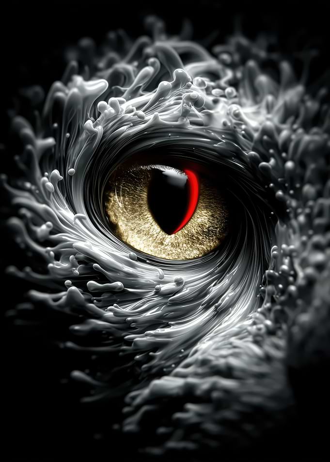 Close-up of a Dragon's Eye