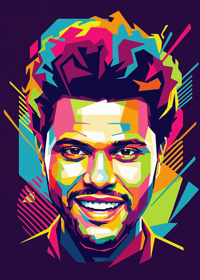 The Weeknd Pop Art Portrait