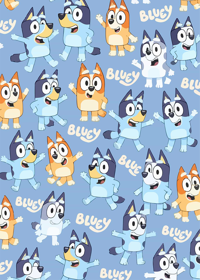 Bluey Characters Pattern