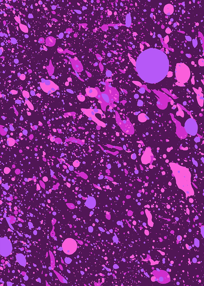 Purple and Pink Paint Splatter Background